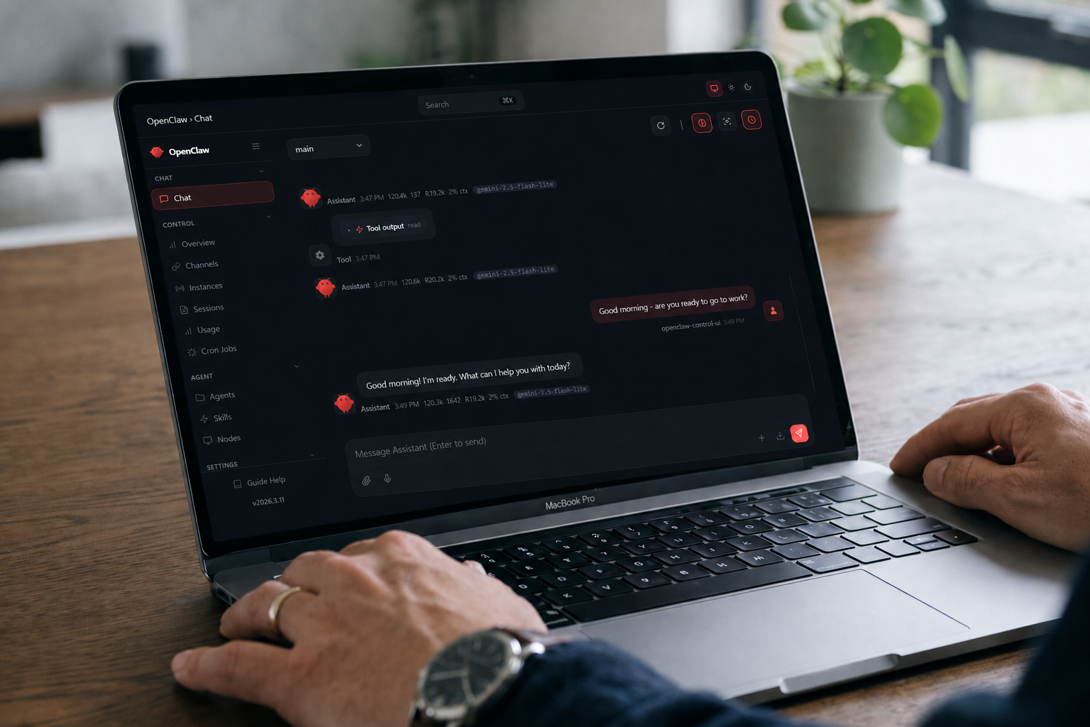 A friendly AI chat interface providing clear guidance and suggestions rather than just a blank box.